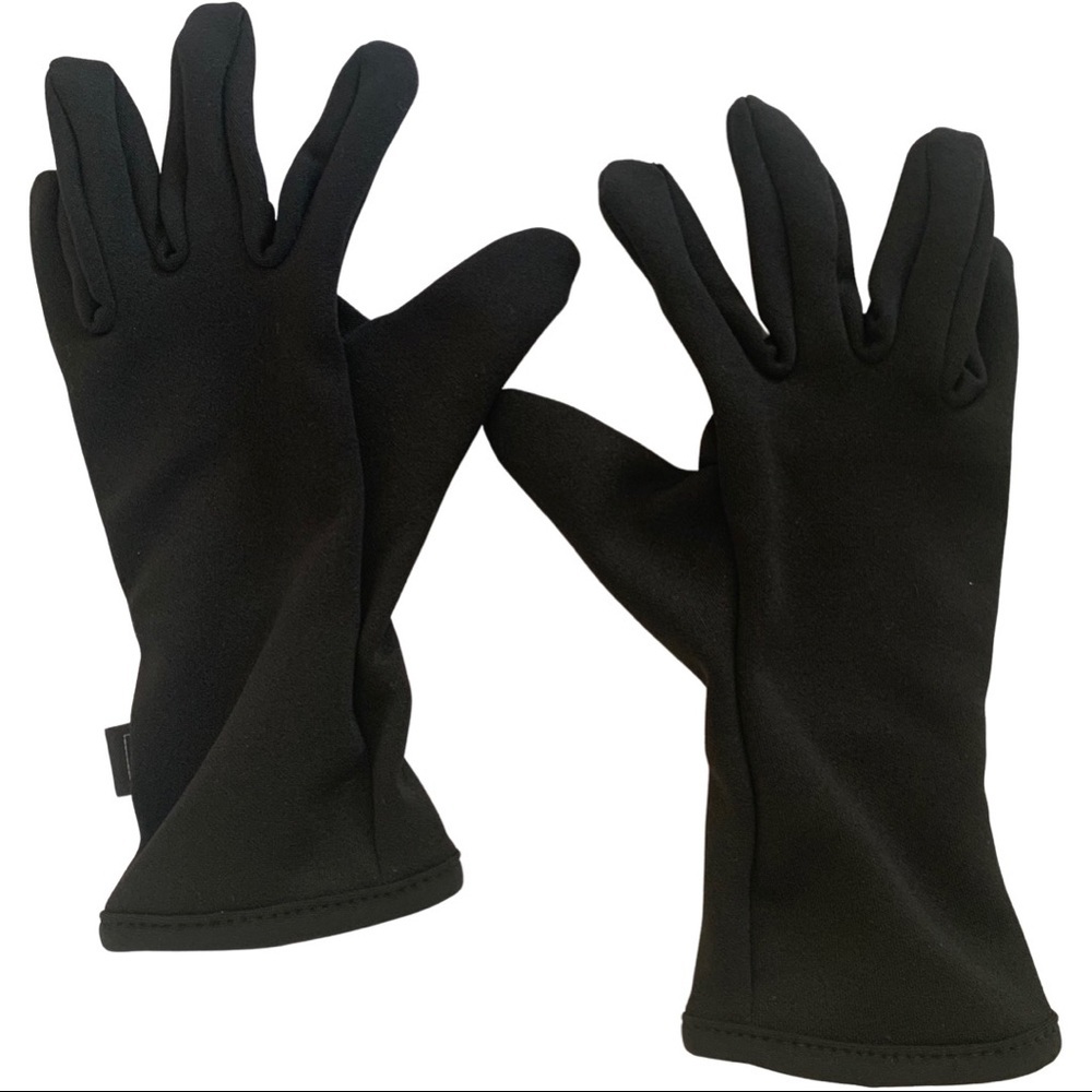 REI Kids Glove Liners Lightweight Stretch Black - Picture 4 of 9
